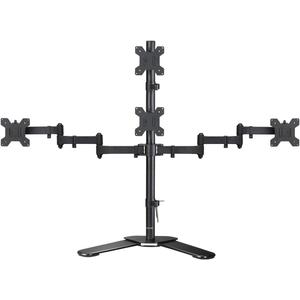 Suptek Quad LED LCD Monitor Stand up Free-Standing Desk Stand Extra Tall 31.5" Pole Heavy Duty Fully Adjustable Mount for 4 (3+1) / Four Screens up to 27 inch (ML6864)