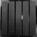 Repa Market Black Air Vent Cover 20" x 20" Inch (Outer Dimensions) - Steel Return Air Grilles - for Ceiling and Sidewall - HVAC - with Protection Screen (19.68" x 19.68" Inch)