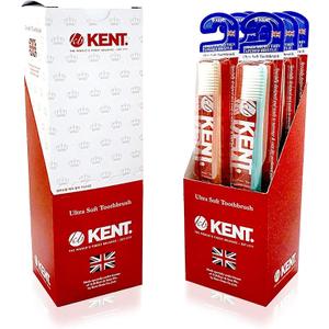 KENT 0.01mm Micro Thin Tapered Bristle Ultra Soft Toothbrush, 1 PC