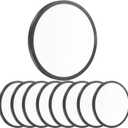 8Pack 12 Inch 3200LM Flush Mount LED Ceiling Lights,Black 28W Slim Ceiling Light Fixture Round Day White 6000K Thin Round Flat Ceiling Light 120V Surface LED Ceiling Light 300W Equivalent