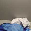 Pool Lounge Float with Canopy UPF50+,Extra Large Pool Floats for Adults Heavy Duty,Inflatable Lounger Float with Cup Holder & Backrest,Footrest (Blue)