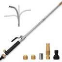 39'' High Pressure Washer Hose Attachment Jet Nozzle,Hose into Power Washer Sprayer Wand with Flexible Hose Nozzle,Cleaning Tool for Gutter Patio Car Pet Window Glass Black