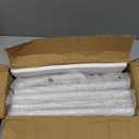 IBUYKE Industrial Pipe Clothes Rack Set of 2, 50 Inch Wall Mounted Clothing Rack, Space-Saving Hanging Closet Rod, Heavy Duty Multi-Purpose Garment Rack for Laundry Room(4 Bases), White TYJ002W-2