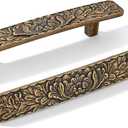 6 Pack 3 inch Antique Brass zinc Alloy Hardware Vintage-Antique-Bronze Cabinet Drawer Handle is Suitable for Sideboard, Jewelry Box, Kitchen and Bathroom Furniture Cabinet Pulls