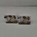 OwlGift Set of 2 Modern Ginkgo Leaves Design Napkin Holder for Tables, Metal Paper Napkin Storage for Kitchen, Stylish Paper Towel Dispenser, Mail Letter Sorter Rack, Document File Organizer  Bronze