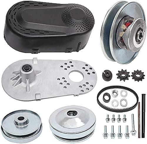 FDJ 1" Go Kart Torque Converter CVT Comet Clutch Go Kart Clutch Replaces Comet 219554A 203814A TAV2 30-75 Yerf Dog Manco Mini Bike 10T #40/41/420 Chain