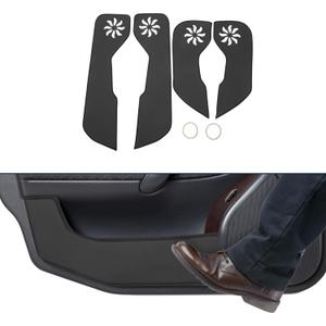 Leather Car Door Anti Kick Pad Sticker for Nissan Rogue 2022-2025 Door Side Edge Guard Protector Interior Accessories Black 1 Set