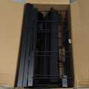 GSlife Narrow Dish Drying Rack, 2 Tier Small Dish Drainer for Kitchen Counter, Expandable Compact Dish Rack with Utensil Holder for RV/1-2 People, 15.7''-20.7''L x 7" D x 12.6" H, Black