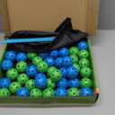 132 Piece Fort Building Kit - Indoor Play Engineering Set with Connecting Sticks & Balls - Creative STEM Building Toys for Kids Play Spaces, Tents & Hideouts (Blue)