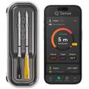 CHEF iQ Sense | Smart Wireless Meat Thermometer | 2 Ultra-Thin Probes | WiFi Unlimited Range | 1000F Heat Safe | 5 Sensors | BBQ, Grill, Oven, Smoker, Air Fryer | Gen3