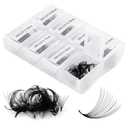 Lash Extension FADLASH 20D Premade Fans Eyelash Extensions 600pcs Pre Made Fans Lash Extensions Premade Lash Fans Volume Lash Extensions D Curl Eyelash Extension Premade Fans (20D-0.07D-14-20mm)
