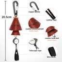 Fishing Decor Backpack Car Hanging Charm, Hanging Fish Chime,Handicraft Gift for Fishing Friends Enthusiasts Multi-Functional Lure Gear