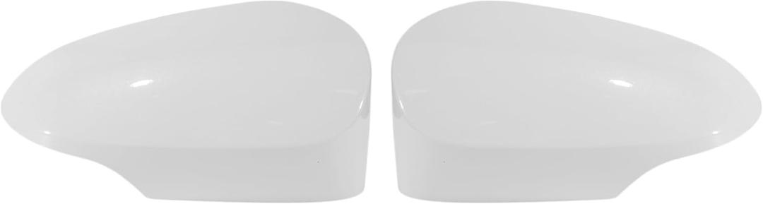 Motoforti 1 Pair Door Wing Mirror Cover for Toyota Yaris 2012-2019 Left Right Outside Rearview Mirror Shells Cap Housing for Toyota Yaris White