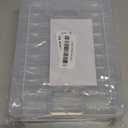 Mathtoxyz Bead Organizer Box, 31Pcs Small Beads Organizers and Storage Plastic Cases Mini Clear Dimond Storage Containers Boxes with Hinged Lid and Rectangle for Bracelet Making DIY Jewelry Craft Nail