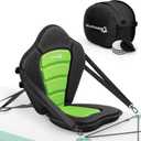 BRANTMAKER Thickened Kayak Seat, Paddle Seat with Extra-Thick Cushion, High-Back Support, Secure Fit, Large Splash-Resistant Storage Bag, 120 kg Load Capacity, 1 Pack Green