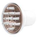 Conair Double Ceramic Universal Diffuser Attachment for Hair Dryer, Volumizing Universal Blow Dryer Diffuser for Frizz-Free Curls, Fits Dryers with Nozzles from 1.75" to 2.1", White