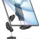 Car Dashboard Windshield Tablet Holder, [Strong Suction Cup & Metal Adjustable Arm] Vehicle/Truck Mount for iPad Pro 12.9/ Air/Mini, Galaxy Tab, All 6.1-15.6" Tablet and Phone