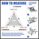 Royal Shade 20' x 20' x 20' Sand Beige Triangle Sun Shade Sail RS-SLT, 95% UV Blockage, 200GSM Commercial Standard Heavy Duty, Water & Air Permeable Canopy Mesh for Patio (We Make Custom Sizes)