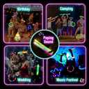 2 x 42Pcs LED Glow Sticks Pop Tubes Pack - Light up Party Favors for Kids 4-8 8-12, Toddlers Goodie Gift Bag Stuffer Fillers, Neon Party Decorations Toys Gifts for Halloween, Birthday, Dance