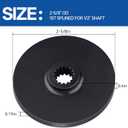 583335401 Brake Rotor (2-5/8" OD, 15T Splined for 1/2" Shaft) Compatible with Craftsman 917288517, 917253240, 917203810, 917203820, 917203830, 917203840, 917253220, 917253241 Lawn Tractor