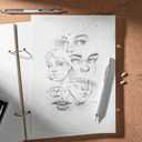 Nicpro 0.7 Metal Mechanical Pencil Set with Case, 3PCS MP1000 0.7mm Artist Lead Pencil With 8 Tube HB Refills, 3 Erasers, 9 Eraser Refill For Architect Art Drafting Drawing Engineering, Sketching (Silver)