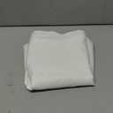 N&Y HOME Short Fabric Shower Curtain Liner 60 inches Long, Hotel Quality, Machine Washable, White Shorter Bathroom Curtains with Grommets, 72x60