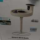 Birdfy Smart Bird Bath with Camera Solar Powered & Solar Fountain & Stand, Dual-Lens Camera for Bird Watching, Auto Capture Bird Videos & AI Identify, Ideal Present for Bird Lover