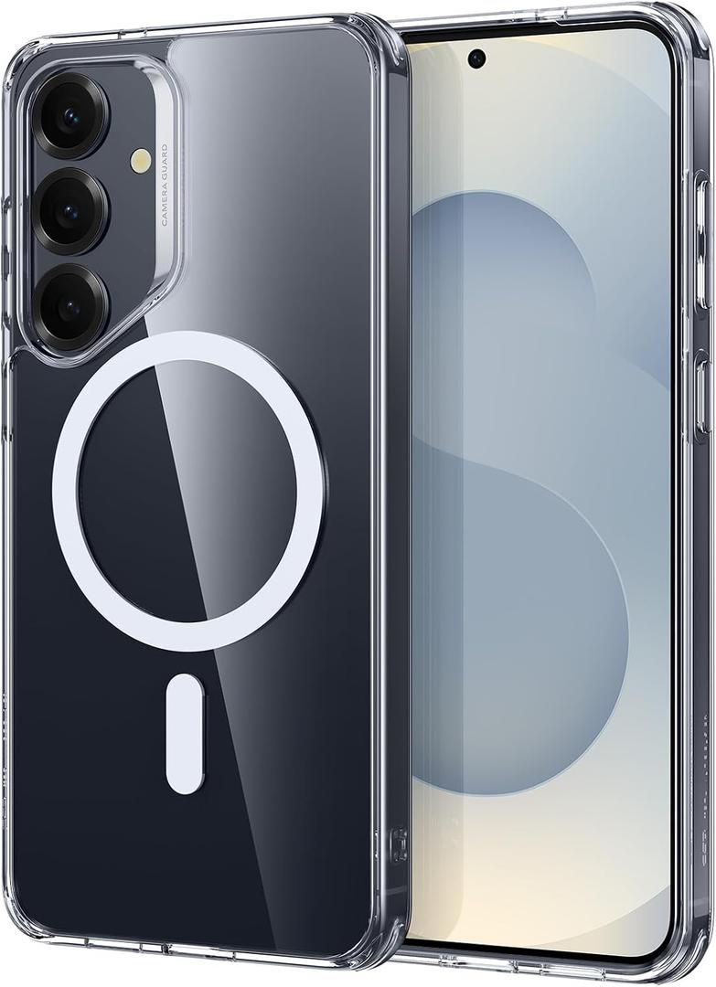 ESR for Samsung Galaxy S25 Plus Phone Case, Compatible with MagSafe, Magnetic Case for S25+ Plus, Military-Grade Protection, Yellowing Resistant, Classic Series, Clear