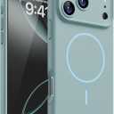 Magnetic for iPhone 17 Pro Max Case, [Matte Solid Color] [Full Camera Protection] Protective Case for iPhone 17 Pro Max - Slate Gray