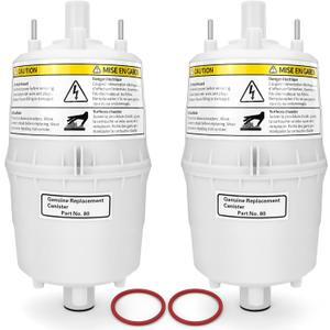 2PCS 80 Steam Canister Replacement for Steam Humidifier Canister Model 800 & 865 with Leak-Proof Seal O-Ring for Protect Your Family's Health (Pack of 2)