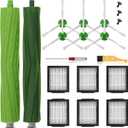 Replacement Parts Compatible with iRobot Roomba I, E & J Series i7 i7+ i2 i3 i3+ i4 i4+ i6 i6+ i8 i8+/Plus j6+ j7, 1 Set of Multi-Surface Rubber Brushes, 6 HEPA Filters, 6 Side Brushes