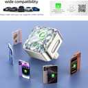 Wireless Apple CarPlay Adapter, 5.8G Quad-Core Chip No Latency, Aerospace Silicone Cooling, Zn-Alloy & Diamond Panel, Plug & Play Wired to Wireless CarPlay Adapter