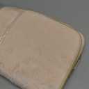 Drydiet 4 Pcs Pet Carrier Pad Travel Pet Reversible Dog Mat Replacement Liners for Travel Dog Bed Pad Washable Plush Double Sided Bed Mat for Cat Kennel Crate(Beige,17 x 11 Inch)