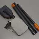 Tile Tub Scrubber Brush with 3 Different Function Cleaning Heads and 56" Extendable Long Handle-No Scratch Shower Scrubber for Cleaning Bathroom Kitchen Toilet Wall,Bathtub,Sink,Grey (Gray)