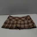 Floerns Women's Plaid Print Pleated Skirt Tartan School Uniform Mini Skirt Size XS