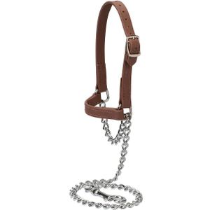 Brahma Webb  Goat Halter, Medium, Brown