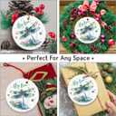 4 x Dragonfly Christmas Ornaments 2025 - Dragonflies Ornaments for Christmas Tree, Dragonfly Gifts for Women, Dragonflies Decor for Family Friends Girls Kids Sisters