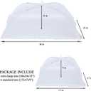 6 Pack Food Covers for Outdoors Mesh Screen Include 2 Extra Large (40"X 24") & 4 Standard (17"X 17") Food Tents Collapsible and Reusable Mesh Food Covers for Outside, BBQ Party Supplies, Fruit