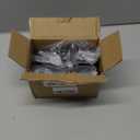 Set Of 4 Christmas Weighted Stocking Holders for Fireplace Mantle Heavy-Duty Xmas Low-Profile Stocking Hangers & Ornament Hooks for Countertops, Tables, and WindowsPerfect Holiday Decor (Black)