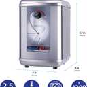 Ready Hot 41-RH-200-F560-BN Instant Hot Water Dispenser System, 2.5 Quarts, Manual Dial Dual Lever Hot and Cold Water Faucet Brushed Nickel