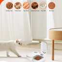 Automatic Wet Food Cat Feeder, 1-48 Hours Smart Timer Pet Feeder with LED Display for 2 Cats, Dry or Semi-Moist Pet Food Dispenser for Kitten and Puppy