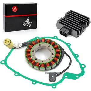 Stator & Regulator Rectifier Gasket Compatible with Yamaha Grizzly 660 YFM 660 Rhino 660 YXR660 2002-2008 5KM-81410-01-00 5BN-81960-00-00