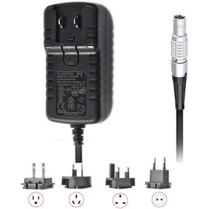 Teradek Power Adapter FGG 0B 2-pin with US EU Plugs for Z CAM E2 Flagship Teradek Cube Hollyland Cosmo 600 Universal AC Plug (BX-1203000)