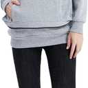 LINYUCHEN Cat Dog Carrier Hoodies Puppy Kitten Carrying Sweatshirt Large Pet Pocket Pullover Top Unisex Kangaroo Hoodies (Light Grey), XXL