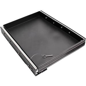 Heavy Duty Steel Sliding Battery Tray,Generator Slide Out Tray for RV, Universal RV Storage Rack for Tools and Outdoor Gear (14"x24"x2.7")