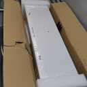 BAYKA White Floating Shelves for Wall, 36 inches Wall Mounted Rustic Wood Shelves for Bathroom, Bedroom, Living Room, for Book/Storage/DecorSet of 3 (C. White - Modern Minimalist Style)