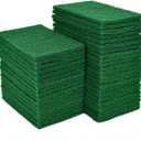 YoleShy 80 PCS Scouring Pad, Dish Scrubber Scouring Pads,4 x 6 inch Green Reusable Household Scrub Pads for Dishes, Kitchen Scrubbers & Metal Grills