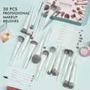 30 Pcs Pro Grade Makeup Brushes Set with Dense Ultra Soft Bristle, Elegant Design Luxury Makeup Brushes for Foundation, Face Blending Powder, Contour, Bronzer, Highlight, Concealer, Eyeshadow