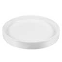 MECCANIXITY Plant Pot Saucer 16.5cm Ceramic Round Flower Drip Tray for Indoor Outdoor, White