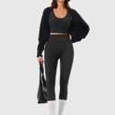 Women's Y2K Sexy High Waisted Leggings - Tummy Control Squat Proof for Going Out, Stretchy Butt Lifting Workout Pants (Black, M)